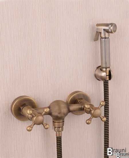 Гигиенический душ со смесителем 6133-2 Deco Bronze бронза 1959 фото