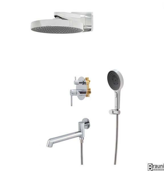 Вбудована душова система Koer KB-66029-01 3 функції, колір хром (KR5483) KR5483 фото
