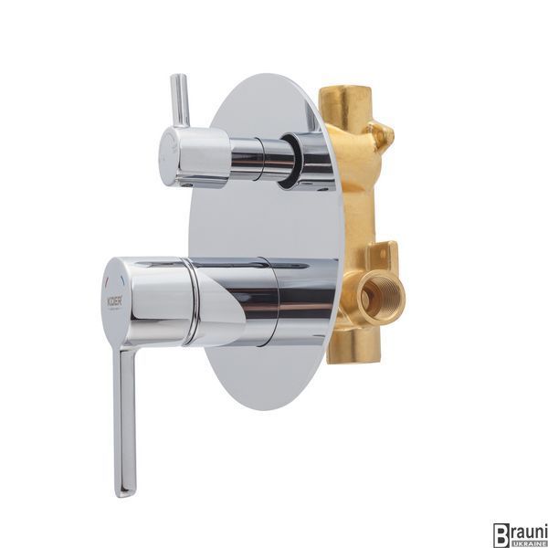 Вбудована душова система Koer KB-66029-01 3 функції, колір хром (KR5483) KR5483 фото