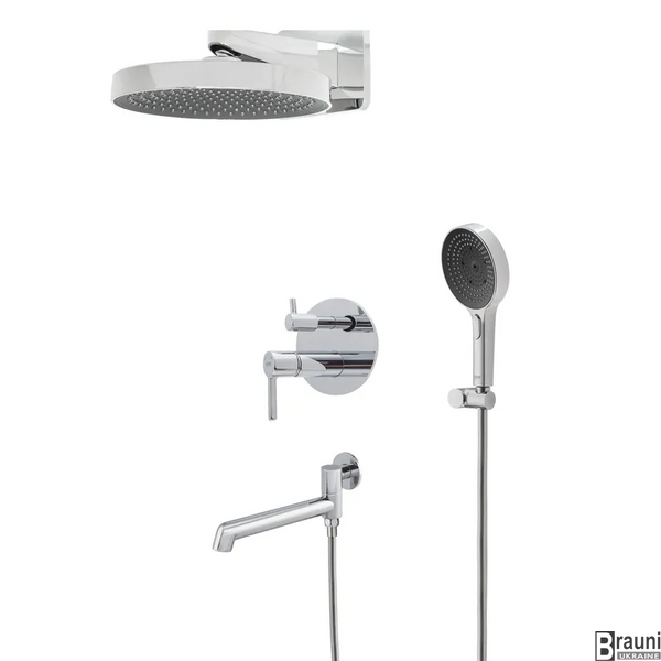 Вбудована душова система Koer KB-66029-01 3 функції, колір хром (KR5483) KR5483 фото