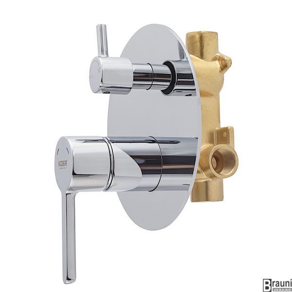 Вбудована душова система Koer KB-66029-01 3 функції, колір хром (KR5483) KR5483 фото