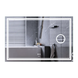 MIXXUS PREMIUM QUADRO MR20-100x70 Дзеркало з LED Touch, Anti-fog, димером, регулятором яскравості, лінзою MP6622 фото 1