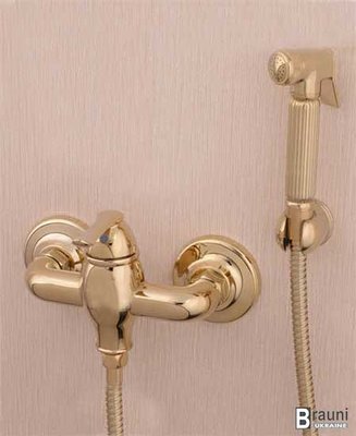 Гігієнічний душ зі змішувачем 022- Deco Gold золото 1960 фото