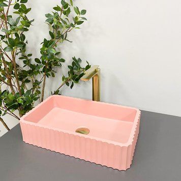 Умывальник (раковина) VBI FLORENTIA PINK MATT накладной VBI-015005 фото