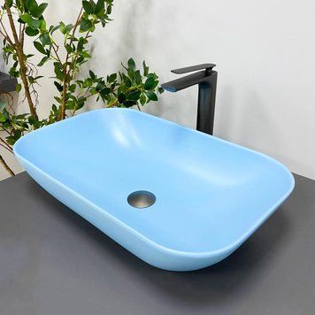 Умивальник (раковина) VBI AVEZZANO BLUE MATT накладний VBI-014403 фото