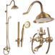 Душевая колона REA BERGAMO ANTIQUE BRONZE с изливом REA-P5002 фото 1