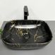 Умивальник (раковина) VBI RAVENNA MARBLE BLACK MATT накладний VBI-011209 фото 3