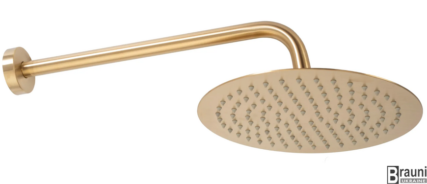 Душевая система встраиваемая для ванны и душа LUNGO BRUSHED GOLD матовое золото REA-P6609 фото