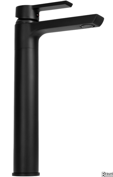 Змішувач для раковини (умивальника) REA ARGUS BLACK чорний високий REA-B6211 фото