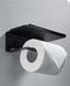Тримач туалетного паперу Velur 55016 чорний 3108 фото 2