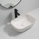 Умывальник (раковина) 45х32 Mixxus Premium DIVERSE-0112 MARBLE белый мрамор, матовая MP6543 фото 1