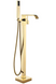Смеситель для ванны REA CARAT GOLD золотой напольный REA-B5231 фото 1