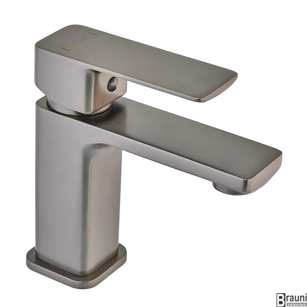 Змішувач для умивальника Haiba Kubus 001 Graphite (HB4001) HB4001 фото