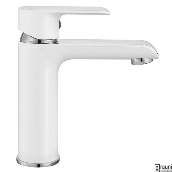 Змішувач для раковини (умивальника) REA BLOOM WHITE CHROMЕ низький REA-B9915 фото