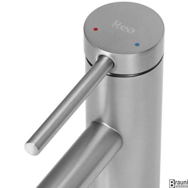 Смеситель для раковины (умывальника) REA FOSS NICKEL BRUSHED никель низкий REA-B5315 фото