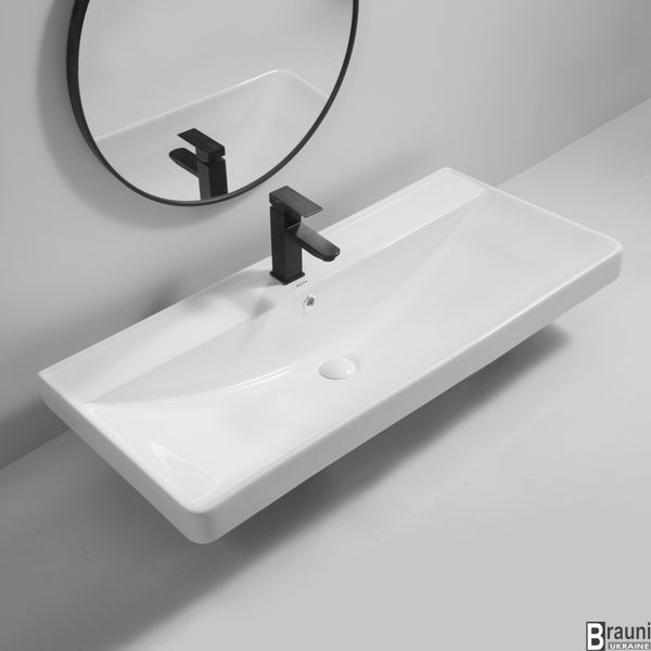 Умивальник (раковина) меблевий 100х48 MIXXUS PREMIUM STYLE-1504 білий MP6501 фото