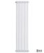 Вертикальний дизайнерський радіатор опалення TM ARTTIDESIGN Bari 8/1800 білий матовий 5608 фото 1
