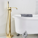 Смеситель для ванны REA CARAT GOLD золотой напольный REA-B5231 фото 5