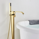 Змішувач для ванни REA CARAT GOLD золотий підлоговий REA-B5231 фото 3