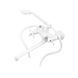 Смеситель для ванны Plamix Pablo -140 EURO SET White (со шлангом и лейкой) (PM0670) PM0670 фото 1