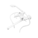 Смеситель для ванны Plamix Pablo -140 EURO SET White (со шлангом и лейкой) (PM0670) PM0670 фото 2