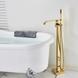 Смеситель для ванны REA CARAT GOLD золотой напольный REA-B5231 фото 2