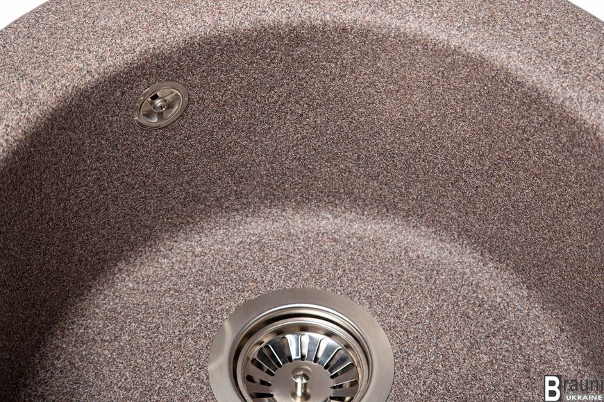 Кухонна мийка Eva Maro 47х47 кругла гранітна  RO43527 фото