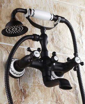 Смеситель для ванны Deco-2 Black черный 1681 фото