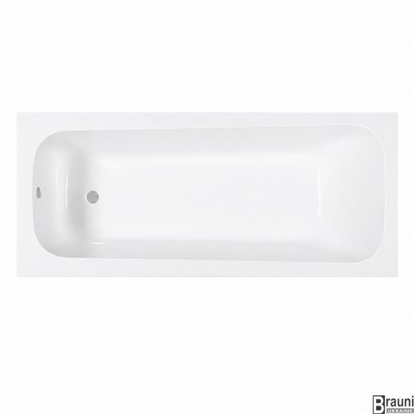 Комплект: вбудована ванна VBI AMIATA 170x70 + сифон CHROME + ніжки VBI-070817KIT фото