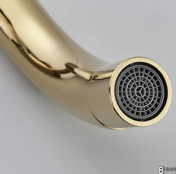 Змішувач для раковини (умивальника) REA LUNGO LONG GOLD + BOX прихованого монтажу * REA-B0370 фото