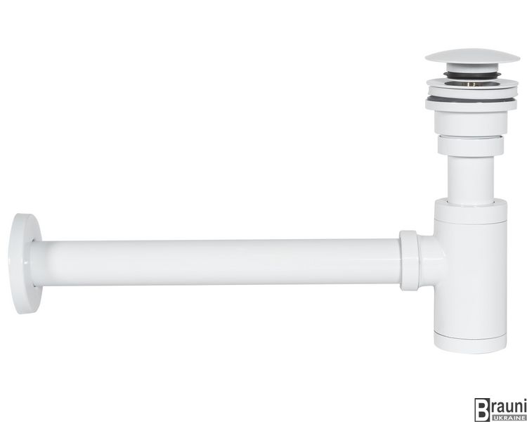 Сифон універсальний для раковини (умивальника) REA WHITE CLICK-KLAK білий REA-A6952 фото
