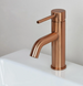 Смеситель для раковины (умывальника) REA LUNGO BRUSHED COPPER низкий REA-B1112 фото 2