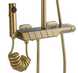 Душова колона ROB BRUSHED GOLD з термостатом, матове золото REA-P6623 фото 6