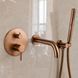 Смеситель для ванны и душа матовая медь VBI MILANO BRUSHED COPPER VBI-050107BC фото 2