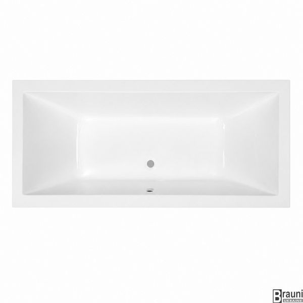 Комплект: вбудована ванна VBI CIVETTA 170x75 + сифон CHROME + ніжки VBI-071517KIT фото