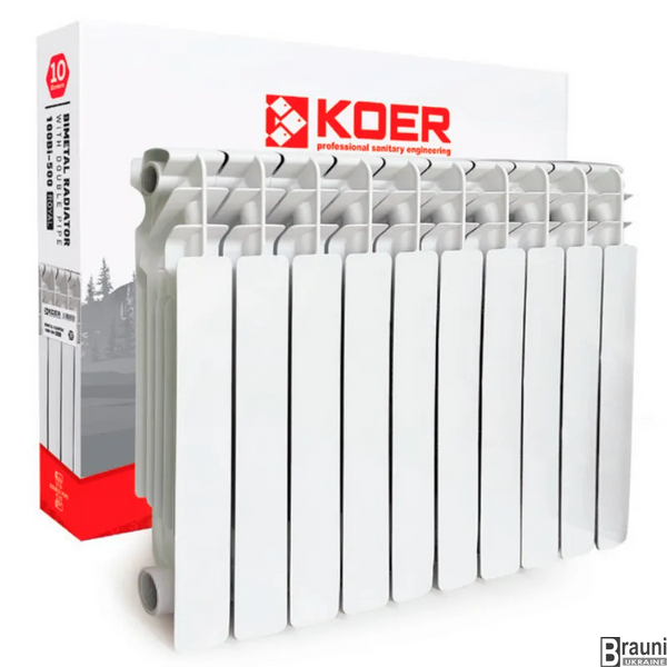 Біметалічний радіатор Koer 100 Bimetal-500 Royal (KR4957) / Ціна за 1 секцію KR4957 фото