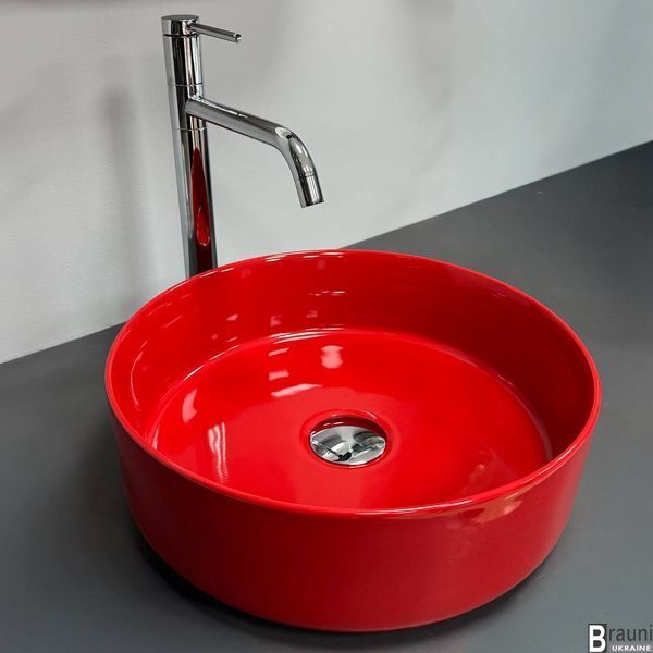 Умивальник (раковина) VBI PRATO RED GLOSSY накладний VBI-011416 фото