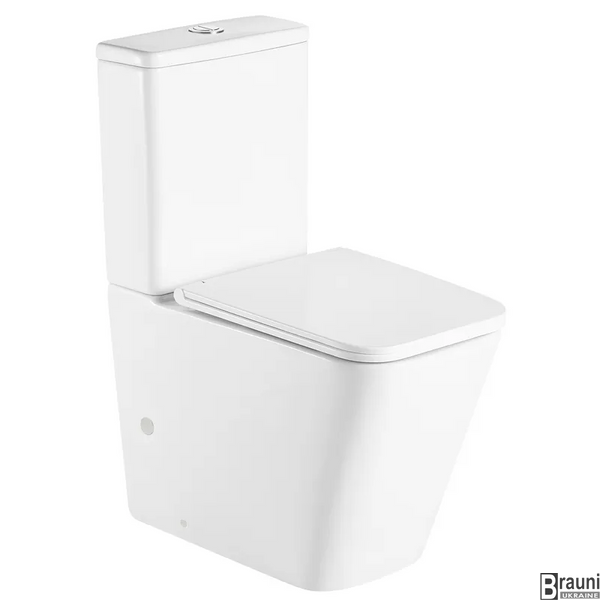 Унітаз-компакт Mixxus Premium Quadro-0401-R 610x365x825mm, система змиву RIMLESS (MP6457) MP6457 фото