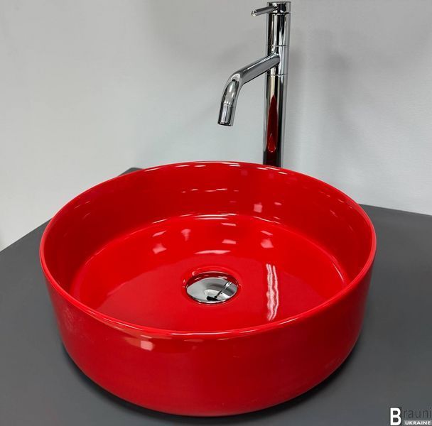 Умивальник (раковина) VBI PRATO RED GLOSSY накладний VBI-011416 фото