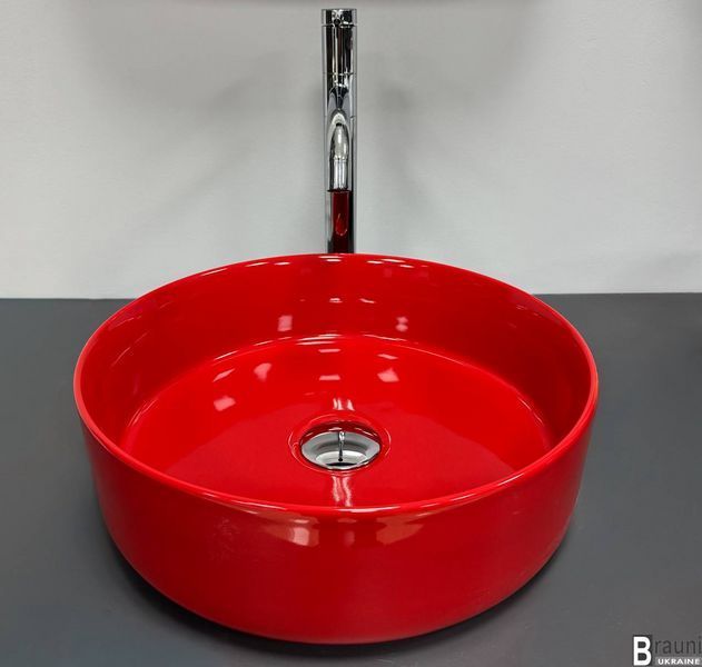 Умивальник (раковина) VBI PRATO RED GLOSSY накладний VBI-011416 фото