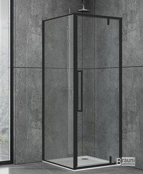 Душевая кабина Dusel DL198B+DL196B Black Matt 1000x1000x1900 5060 фото