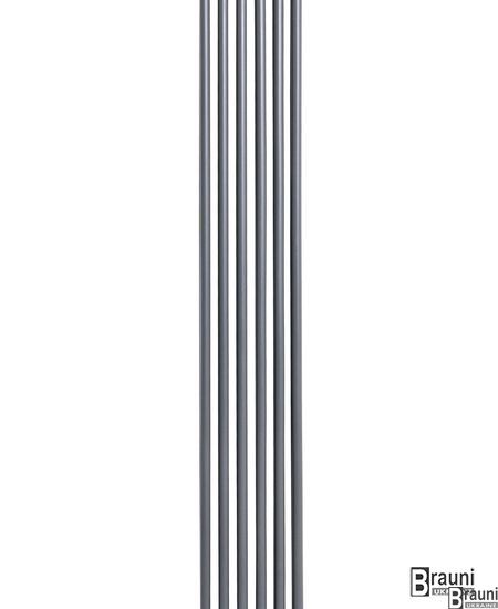 Вертикальный дизайнерский радиатор отопления TM ARTTIDESIGN Bari 6/1800 серый матовый 5611 фото
