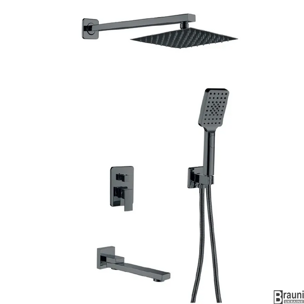 Встраиваемая душевая система Haiba KUBUS 009 (INNER) GRAPHITE (HB9630) HB9630 фото