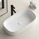 Умивальник BEVEL-0105 білий накладний на стільницю