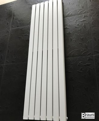 Вертикальний дизайнерський радіатор опалення ТМ ARTTIDESIGN Livorno || 7/1800 білий матовий 5504 фото