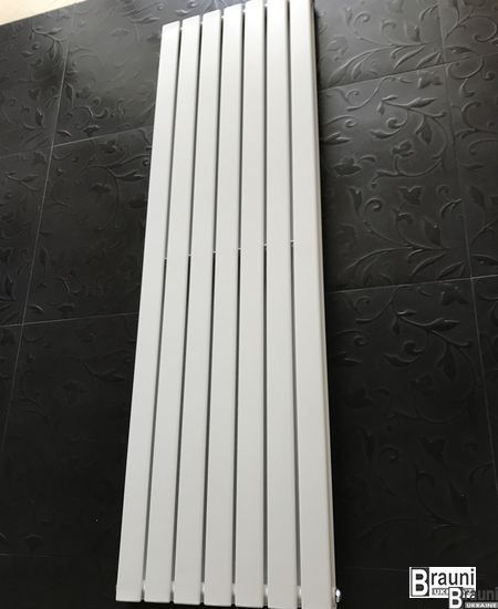 Вертикальный дизайнерский радиатор отопления ТМ ARTTIDESIGN Livorno || 7/1800 белый матовый 5504 фото