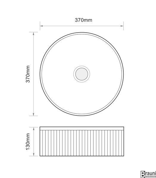 Умывальник раковина накладная WAVE-0102 MARBLE 37х37, белый мрамор матовый MP6528 фото