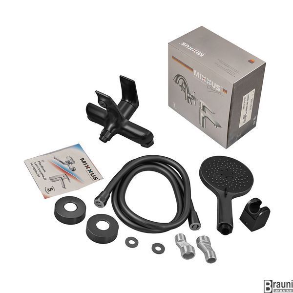 Смеситель для ванны Mixxus Premium DERBY 009 (EURO) BLACK (MI6603) MI6603 фото