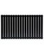 Горизонтальный дизайнерский радиатор отопления «Terni G 18/600» Цвет чёрный матовый 5624 фото 1