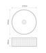 Умывальник раковина накладная WAVE-0102 MARBLE 37х37, белый мрамор матовый MP6528 фото 20